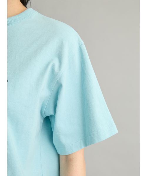 Mila Owen(ミラオーウェン)の「SAILING CLUBグラフィックTシャツ(Tシャツ/カットソー・レディース・ネイビー/ホワイト/ライトブルー・F)」の13枚目の写真