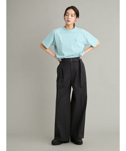 Mila Owen(ミラオーウェン)の「SAILING CLUBグラフィックTシャツ(Tシャツ/カットソー・レディース・ネイビー/ホワイト/ライトブルー・F)」の17枚目の写真