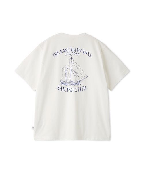 Mila Owen(ミラオーウェン)の「SAILING CLUBグラフィックTシャツ(Tシャツ/カットソー・レディース・ネイビー/ホワイト/ライトブルー・F)」の18枚目の写真