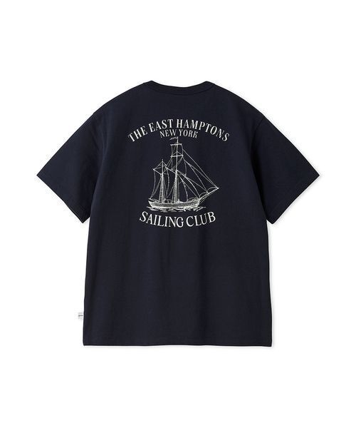Mila Owen(ミラオーウェン)の「SAILING CLUBグラフィックTシャツ(Tシャツ/カットソー・レディース・ネイビー/ホワイト/ライトブルー・F)」の19枚目の写真
