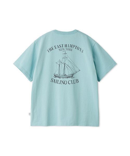 Mila Owen(ミラオーウェン)の「SAILING CLUBグラフィックTシャツ(Tシャツ/カットソー・レディース・ネイビー/ホワイト/ライトブルー・F)」の20枚目の写真