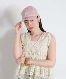 NEW ERA（ニューエラ）の「9TWENTY COTTONLINEN ロサンゼルス・ドジャース ピンク（キャップ）」