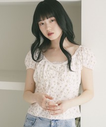SOOR PLOOM 花柄パフスリーブTシャツ 2Y トップス べべモール公式】Tシャツ 花柄 | BEBE MALL OFFICIAL ONLINE STORE
