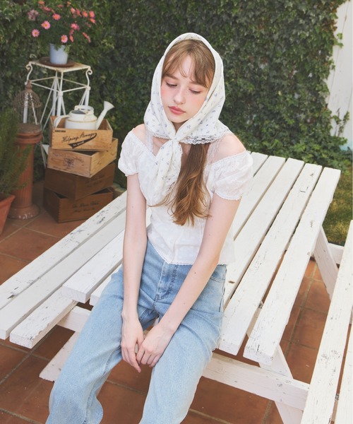 Heather(ヘザー)の「アソートパフスリーブブラウス(半袖) 880265(シャツ/ブラウス・レディース・ドット/ホワイト系その他/オフホワイト・FREE)」の6枚目の写真