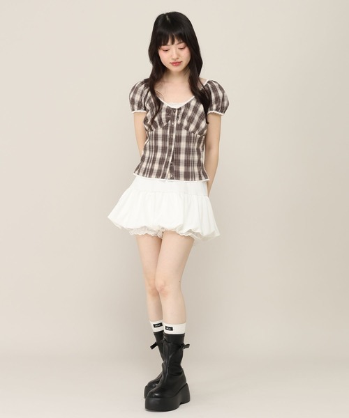 Heather(ヘザー)の「アソートパフスリーブブラウス(半袖) 880265(シャツ/ブラウス・レディース・ドット/ホワイト系その他/オフホワイト・FREE)」の16枚目の写真