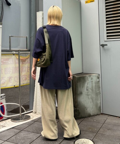 CIAOPANIC TYPY（チャオパニックティピー）の「【UNISEX】アソート落書きBIGロゴTEE（Tシャツ/カットソー・レディース・ホワイト/ホワイト系その他/ネイビー・ONE SIZE）」の21枚目の写真