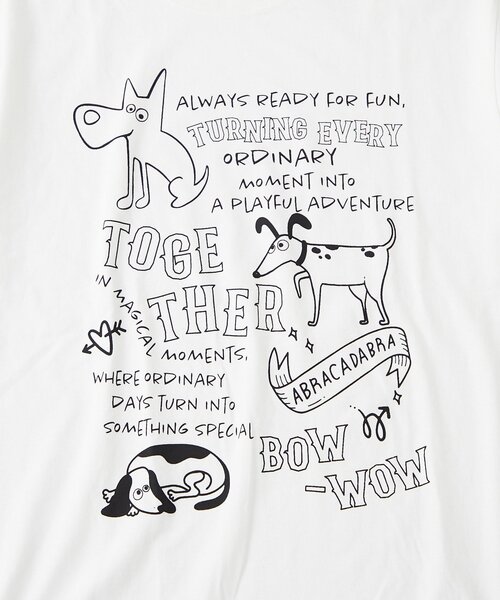 CIAOPANIC TYPY（チャオパニックティピー）の「【UNISEX】アソート落書きBIGロゴTEE（Tシャツ/カットソー・レディース・ホワイト/ホワイト系その他/ネイビー・ONE SIZE）」の16枚目の写真