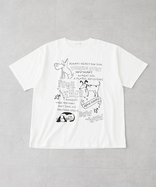 CIAOPANIC TYPY（チャオパニックティピー）の「【UNISEX】アソート落書きBIGロゴTEE（Tシャツ/カットソー・レディース・ホワイト/ホワイト系その他/ネイビー・ONE SIZE）」の15枚目の写真