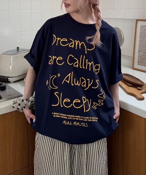 CIAOPANIC TYPY（チャオパニックティピー）の「【UNISEX】アソート落書きBIGロゴTEE（Tシャツ/カットソー・レディース・ホワイト/ホワイト系その他/ネイビー・ONE SIZE）」の3枚目の写真