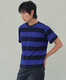 メロンストライプ半袖Tシャツ_BLUE(WB6TP26)