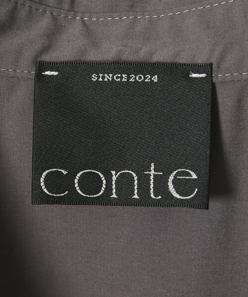 conte(コンテ)の「<conte> ドルマンスリーブ シャツ(シャツ/ブラウス・レディース・ダークグレー/ホワイト・FREE)」の11枚目の写真