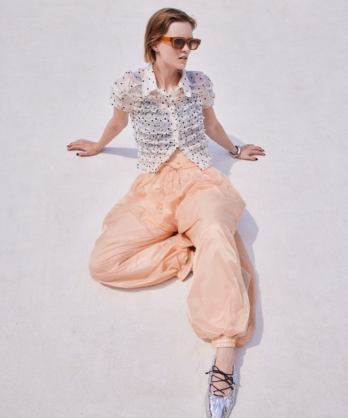 MAISON SPECIAL(メゾンスペシャル)の「Sheer Nylon Balloon Pants/シアーナイロンバルーンパンツ(その他パンツ・レディース・ブラック/イエロー/ピンク・36/38)」の1枚目の写真