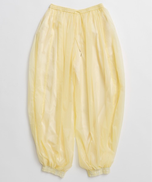 MAISON SPECIAL(メゾンスペシャル)の「Sheer Nylon Balloon Pants/シアーナイロンバルーンパンツ(その他パンツ・レディース・ブラック/イエロー/ピンク・36/38)」の9枚目の写真