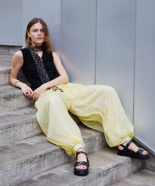 MAISON SPECIAL(メゾンスペシャル)の「Sheer Nylon Balloon Pants/シアーナイロンバルーンパンツ(その他パンツ・レディース・ブラック/イエロー/ピンク・36/38)」の18枚目の写真
