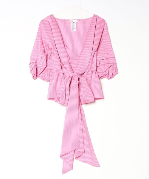 DOUBLE STANDARD CLOTHING(ダブルスタンダードクロージング)の「カシュクールボリュームスリーブブラウス(シャツ/ブラウス・レディース・ピンク・38/36)」の13枚目の写真