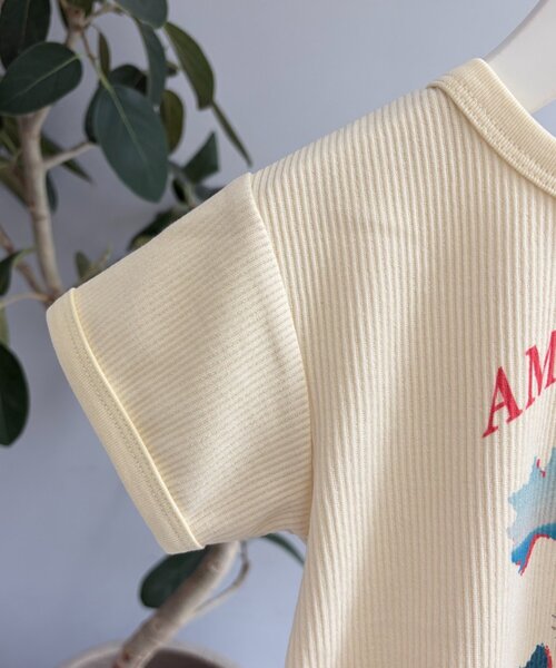 CIAOPANIC TYPY（チャオパニックティピー）の「【BABY】アソート柄リブロンパース【AMALFI】（その他ベビーウェア・キッズ・アイボリー/ブラウン・80）」の21枚目の写真