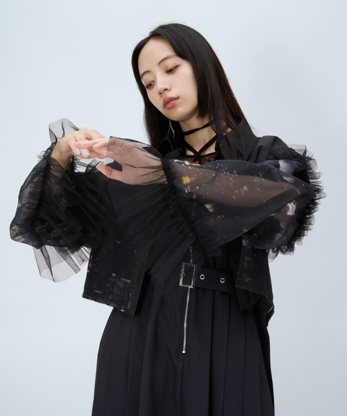 HARE(ハレ)の「YAKEIガラショートシャツ(HARE)(シャツ/ブラウス・レディース・ブラック/ブルー・FREE)」の22枚目の写真