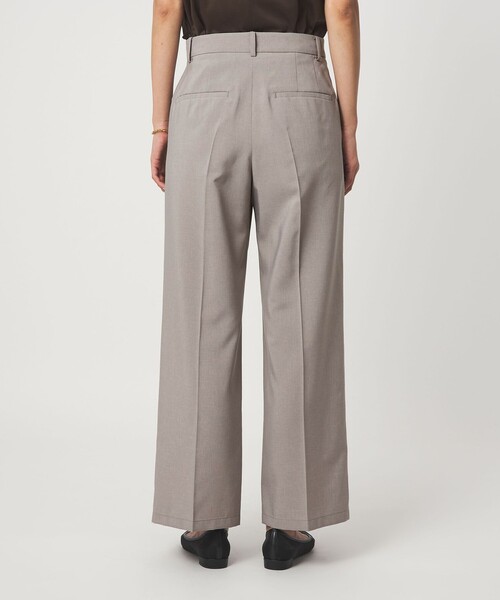 green label relaxing（グリーンレーベルリラクシング）の「［size SHORT/TALLあり］トリアセ ワイドストレート パンツ（スラックス・レディース・ライトグレー/ダークグレー・TALL/44/42/40/38/36/34/SHORT/46）」の13枚目の写真