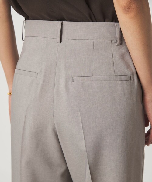 green label relaxing（グリーンレーベルリラクシング）の「［size SHORT/TALLあり］トリアセ ワイドストレート パンツ（スラックス・レディース・ライトグレー/ダークグレー・TALL/44/42/40/38/36/34/SHORT/46）」の16枚目の写真