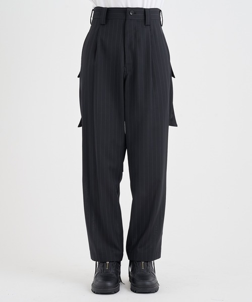 sulvam(サルバム)の「【sulvam】【UJOH】sulvam×UJOH 1Tuck Wide Pants(スラックス・メンズ・ストライプ・M)」の4枚目の写真