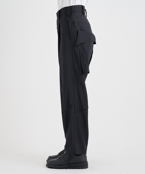 sulvam(サルバム)の「【sulvam】【UJOH】sulvam×UJOH 1Tuck Wide Pants(スラックス・メンズ・ストライプ・M)」の5枚目の写真