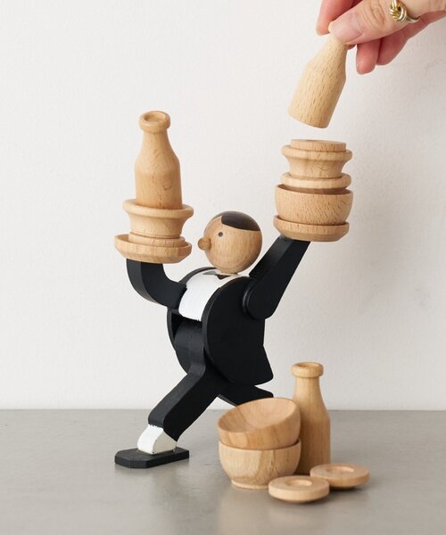 BIRTHDAY BAR(バースデイバー)の「Don't Tip The Waiter Stacking Game(おもちゃ・レディース・ブラック・0)」の1枚目の写真