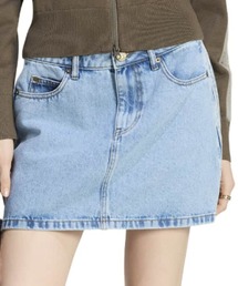 adidas 3 STRIPES MINI SKIRT DENIM / アディダス 3 ストライプス ミニスカート デニム