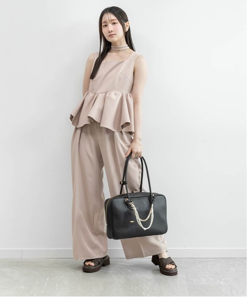 RANDA(ランダ)の「ウーブンデザインクロスベルトサンダル(サンダル・レディース・ブラック/ブラウン・M/S/L/LL)」の7枚目の写真