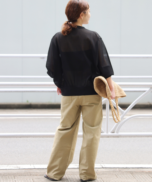 JOURNAL STANDARD relume（ジャーナルスタンダード　レリューム）の「《WEB限定追加3》サマーニットVネックカーディガン（カーディガン/ボレロ・レディース・グレー/ブラック/ブラウン・FREE）」の12枚目の写真