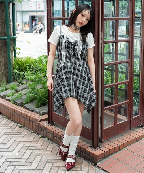 WEGO（ウィゴー）の「WEGO/【26年春夏新作】レースアップイレヘムキャミワンピース（ワンピース・レディース・ブラウン系その他2/ブラック系その他2・FREE）」の20枚目の写真