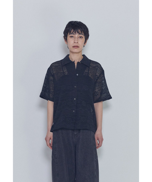 normment(ノーメント)の「【WEB限定】<normment(ノーメント)>コットンレースボタンシャツ(シャツ/ブラウス・レディース・オフホワイト/ブラック系その他3・FREE)」の8枚目の写真