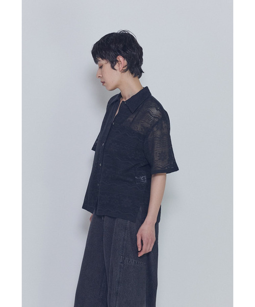 normment（ノーメント）の「【WEB限定】＜normment（ノーメント）＞コットンレースボタンシャツ（シャツ/ブラウス・レディース・オフホワイト/ブラック系その他3・FREE）」の9枚目の写真