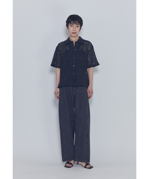 normment(ノーメント)の「【WEB限定】<normment(ノーメント)>コットンレースボタンシャツ(シャツ/ブラウス・レディース・オフホワイト/ブラック系その他3・FREE)」の10枚目の写真