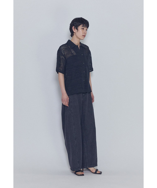 normment(ノーメント)の「【WEB限定】<normment(ノーメント)>コットンレースボタンシャツ(シャツ/ブラウス・レディース・オフホワイト/ブラック系その他3・FREE)」の11枚目の写真