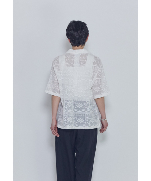 normment（ノーメント）の「【WEB限定】＜normment（ノーメント）＞コットンレースボタンシャツ（シャツ/ブラウス・レディース・オフホワイト/ブラック系その他3・FREE）」の17枚目の写真