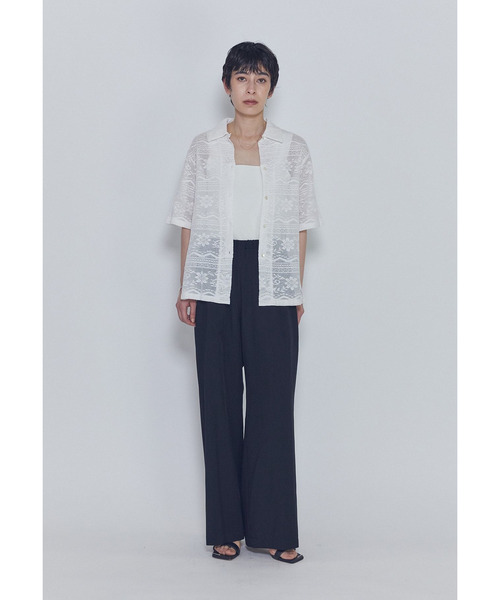 normment(ノーメント)の「【WEB限定】<normment(ノーメント)>コットンレースボタンシャツ(シャツ/ブラウス・レディース・オフホワイト/ブラック系その他3・FREE)」の18枚目の写真