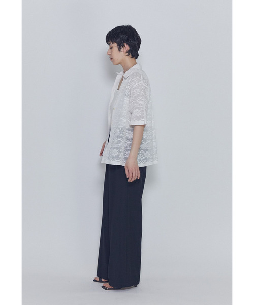 normment（ノーメント）の「【WEB限定】＜normment（ノーメント）＞コットンレースボタンシャツ（シャツ/ブラウス・レディース・オフホワイト/ブラック系その他3・FREE）」の19枚目の写真