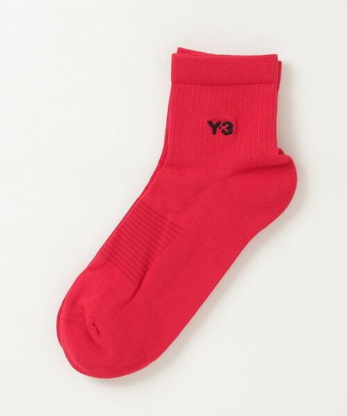 Y-3(ワイスリー)の「Y-3 CL SOCK LO(ソックス/靴下・メンズ・レッド系・LARGE)」の1枚目の写真