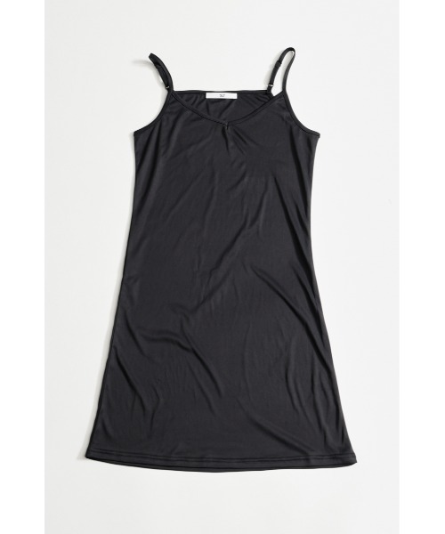 SLY(スライ)の「LACE KNITTING CAMI L/OP レースニッティングキャミロングワンピース 夏服 秋服(ワンピース・レディース・ブラック/アイボリー・FREE)」の3枚目の写真