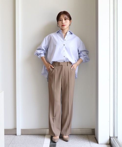 Sirin（シリン）の「美脚センターシームセミフレアパンツ【2サイズ展開】（その他パンツ・レディース・ブラック/ベージュ/ブラウン・S/XS）」の10枚目の写真