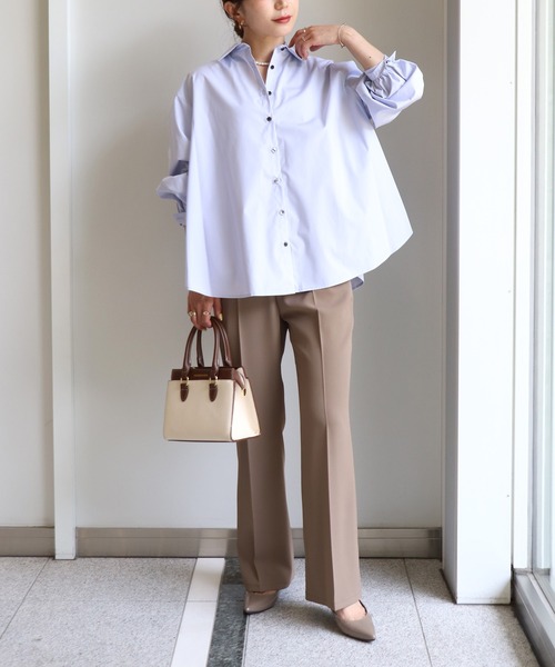 Sirin（シリン）の「美脚センターシームセミフレアパンツ【2サイズ展開】（その他パンツ・レディース・ブラック/ベージュ/ブラウン・S/XS）」の8枚目の写真