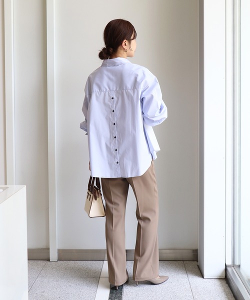 Sirin（シリン）の「美脚センターシームセミフレアパンツ【2サイズ展開】（その他パンツ・レディース・ブラック/ベージュ/ブラウン・S/XS）」の7枚目の写真