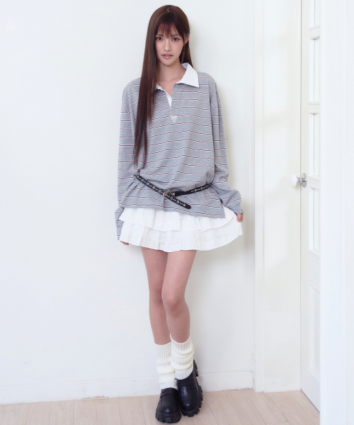 THE GREEN LAB（ザグリーンラボ）の「ピンストライプラグビーTシャツ[ピンク]（スウェット・レディース・その他・FREE）」の20枚目の写真