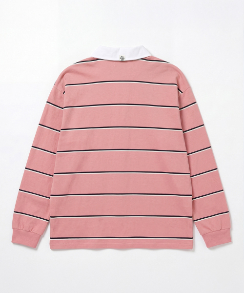 THE GREEN LAB（ザグリーンラボ）の「ピンストライプラグビーTシャツ[ピンク]（スウェット・レディース・その他・FREE）」の10枚目の写真