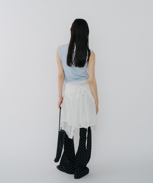 duei（デュイ）の「ドットフレアカットパンツ（その他パンツ・レディース・グレー/ブラック・FREE）」の8枚目の写真
