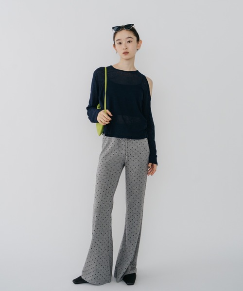 duei（デュイ）の「ドットフレアカットパンツ（その他パンツ・レディース・グレー/ブラック・FREE）」の13枚目の写真