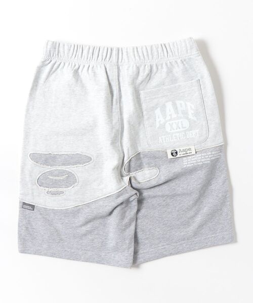AAPE BY A BATHING APE（エーエイプバイアベイシングエイプ）の「AAPE MAIN SWEAT SHORTS（スウェットパンツ・メンズ・オフホワイト・MEDIUM/LARGE/X-LARGE/SMALL）」の6枚目の写真