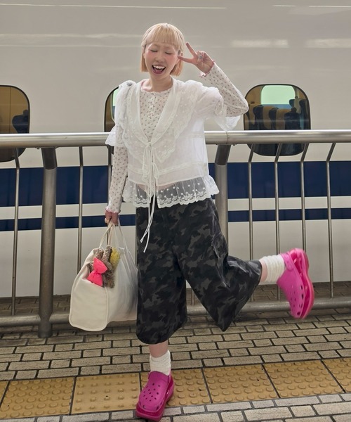 Alley Tokyo(アリートーキョー)の「迷彩ゆるハーパン(その他パンツ・レディース・カーキ・FREE)」の14枚目の写真