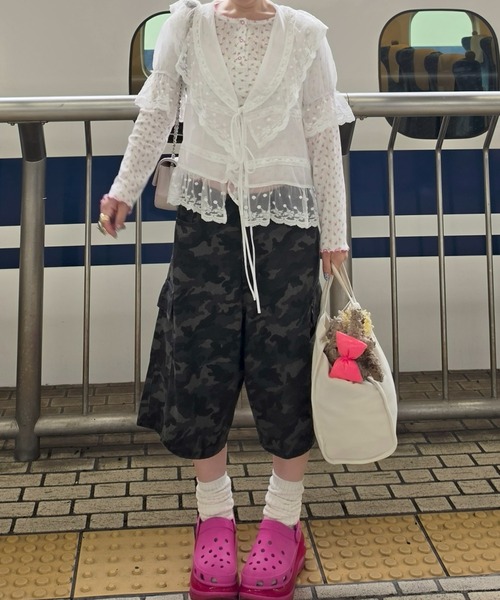Alley Tokyo(アリートーキョー)の「迷彩ゆるハーパン(その他パンツ・レディース・カーキ・FREE)」の17枚目の写真