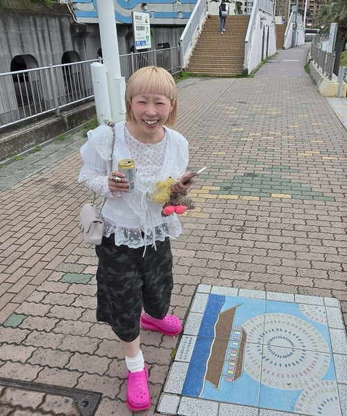 Alley Tokyo(アリートーキョー)の「迷彩ゆるハーパン(その他パンツ・レディース・カーキ・FREE)」の15枚目の写真